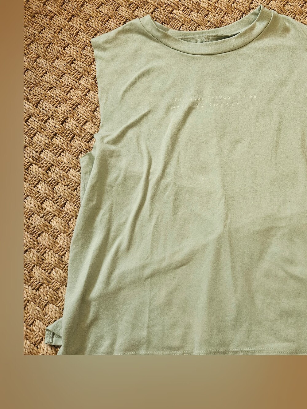 Womens Workout Sage Green Tank Top - Picture 1 of 4